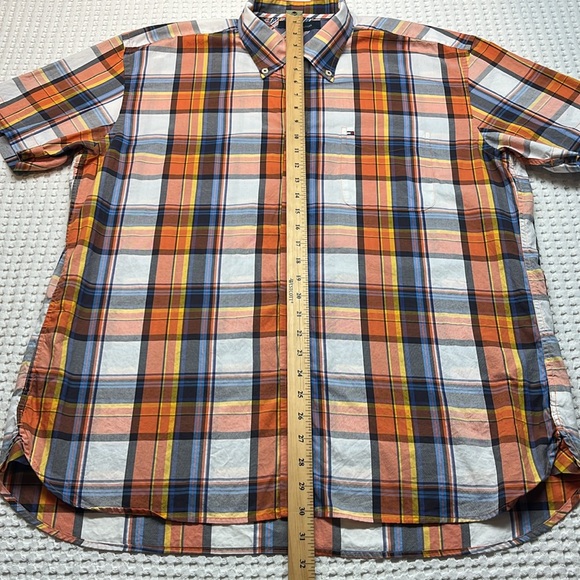 Tommy Hilfiger Men’s Short Sleeve Button Down Shirt Size Extra Large Pre-Owned - Picture 7 of 8